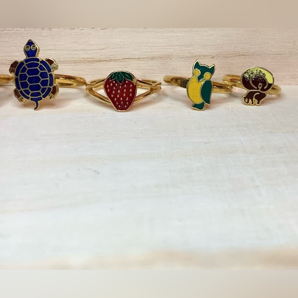 TLC NEW vintage SQUIRREL animal adjustable rings - Picture 2 of 7